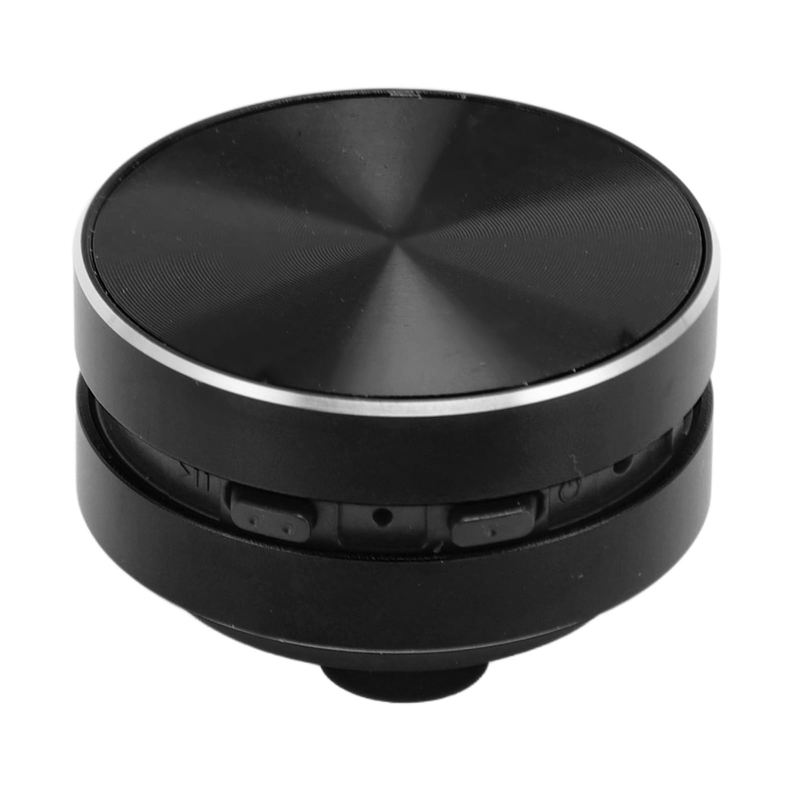 True Wireless Bone Conduction Speaker - Mini Portable Stereo Bass Speaker with Wall Mount & Desktop Stand | Compatible with iPhone, Tablets & More (Black) | Perfect for Home Office, Gym Workouts & Outdoor Activities