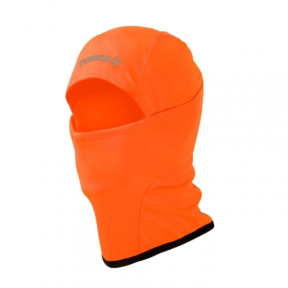 High Visibility Orange Polyester Balaclava - Windproof & Breathable Face Mask for Outdoor Sports, Motorcycling, Skiing & Cold Weather Protection