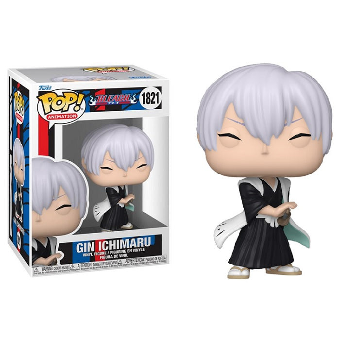 Bleach Pop! Vinyl Figure - Gin Ichimaru Anime Collectible [1821] - Perfect for Anime Fans, Gift for Collectors, Home & Office Decor