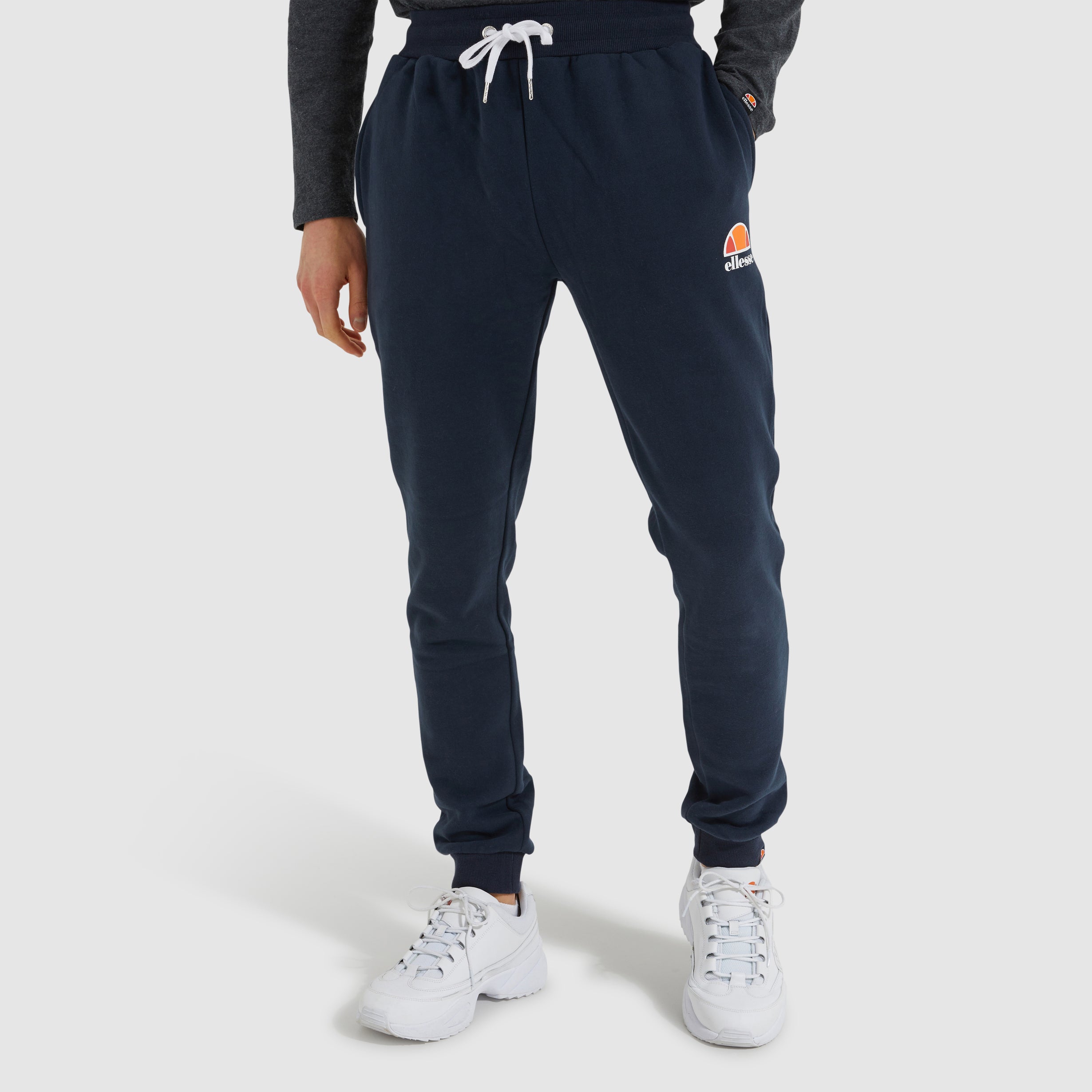 Ellesse Men's Ovest Navy Blue Track Pants - Comfortable Casual Joggers for Running, Gym, Lounge & Streetwear Fashion