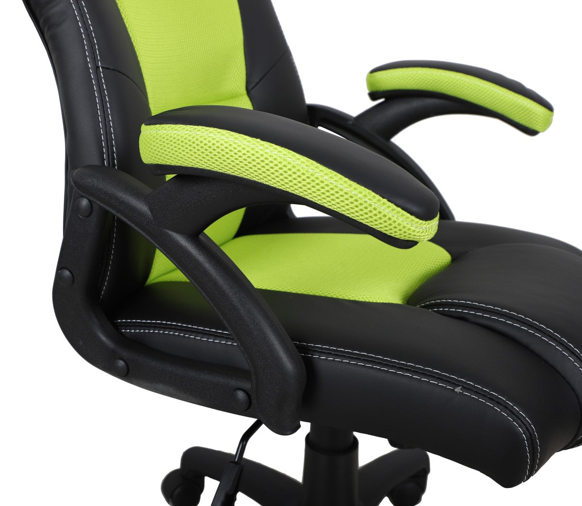 Premium Ergonomic Gaming Chair with Lumbar Support - Black & Green - Perfect for PC, Console Gaming & Home Office Setup