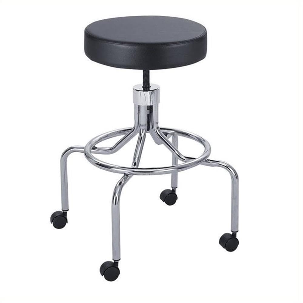 Ergonomic Lab Drafting Chair with Adjustable Height & High Base - Black - Perfect for Laboratories, Drafting Tables & Home Offices