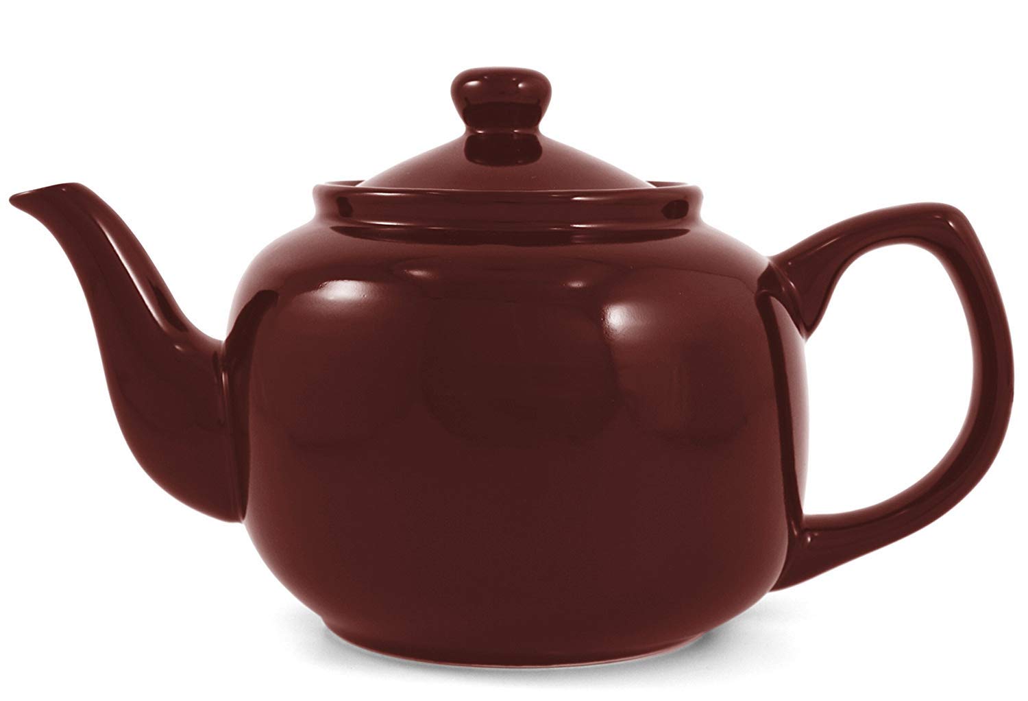 Elegant Burgundy 6-Cup Ceramic Teapot - Classic Design for Tea Lovers | Perfect for Afternoon Tea, Family Gatherings & Cozy Kitchen Decor
