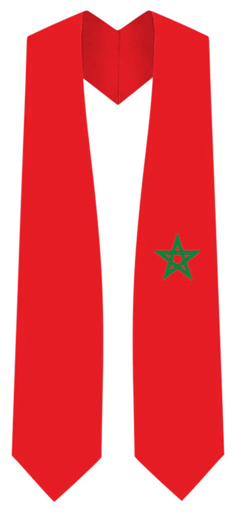 International Flag Graduation Stole - Multicolor Sash for Graduation Ceremony - Perfect for High School & College Commencement