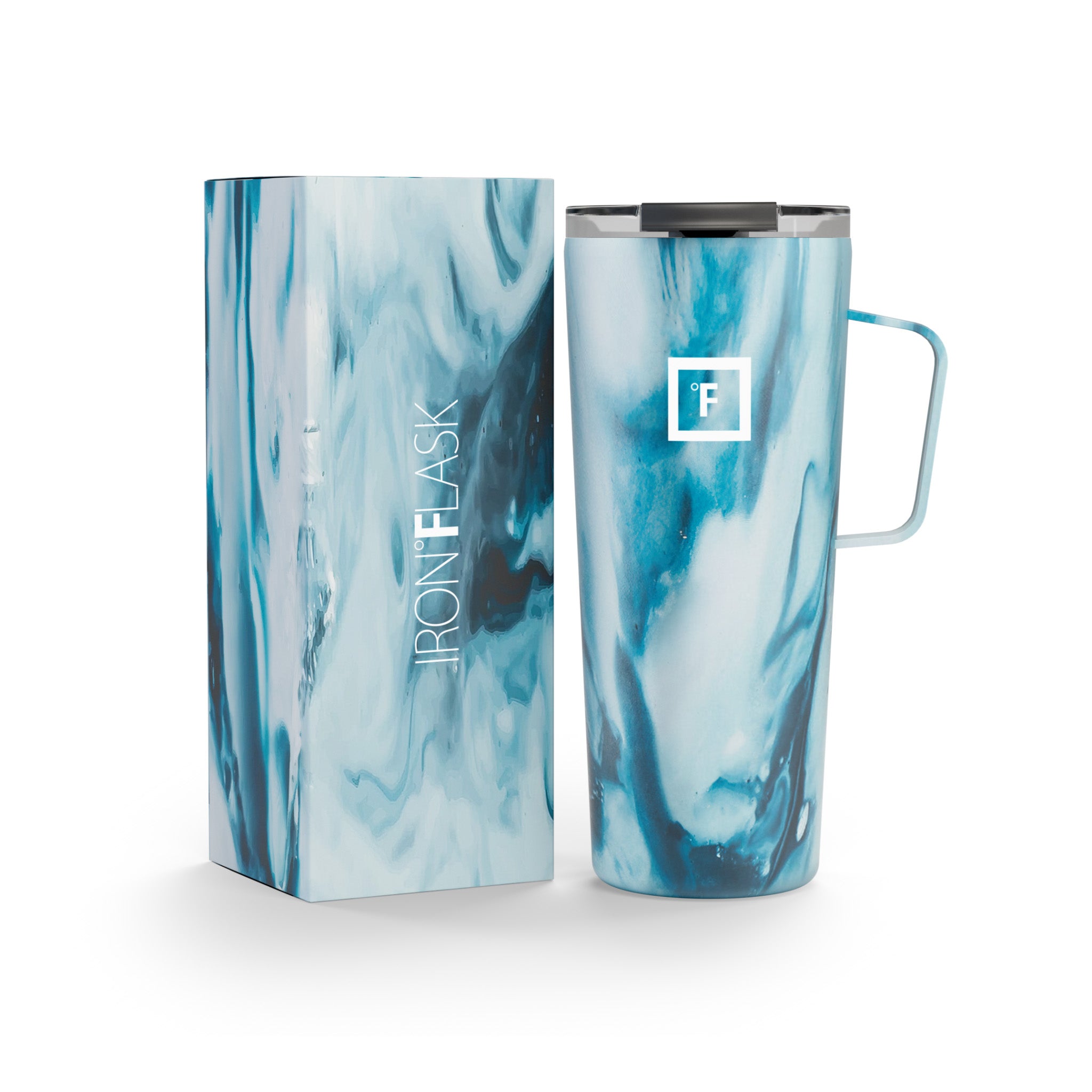 24 Oz Insulated Coffee Mug with Non-Slip Grip - Perfect for Hot & Cold Drinks at Home, Office or Travel