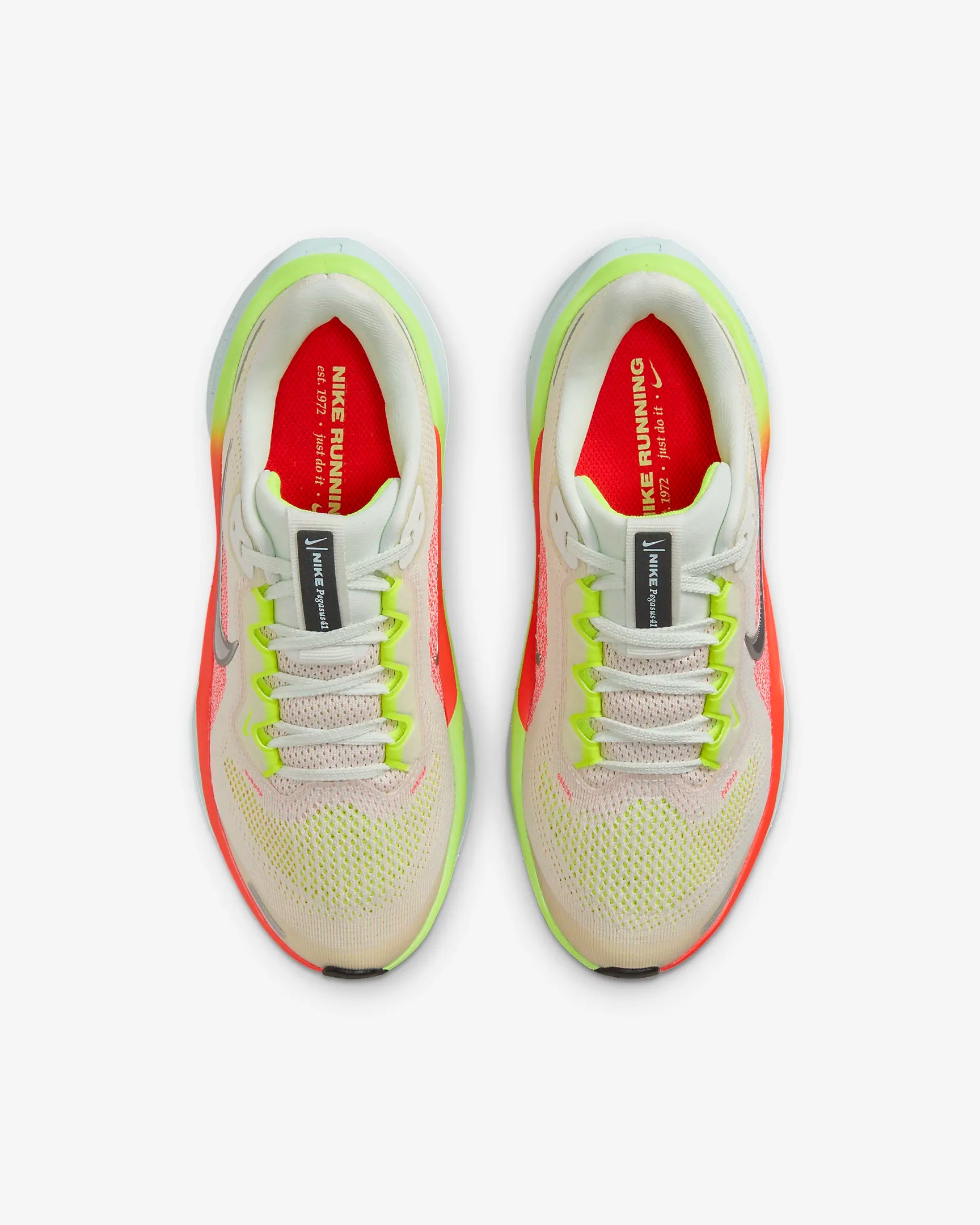 Nike Kids Air Zoom Pegasus 41 Running Shoes - Summit White/Chrome Bright Crimson - Lightweight Cushioned Sneakers for Boys & Girls - Perfect for School, Sports & Daily Activities