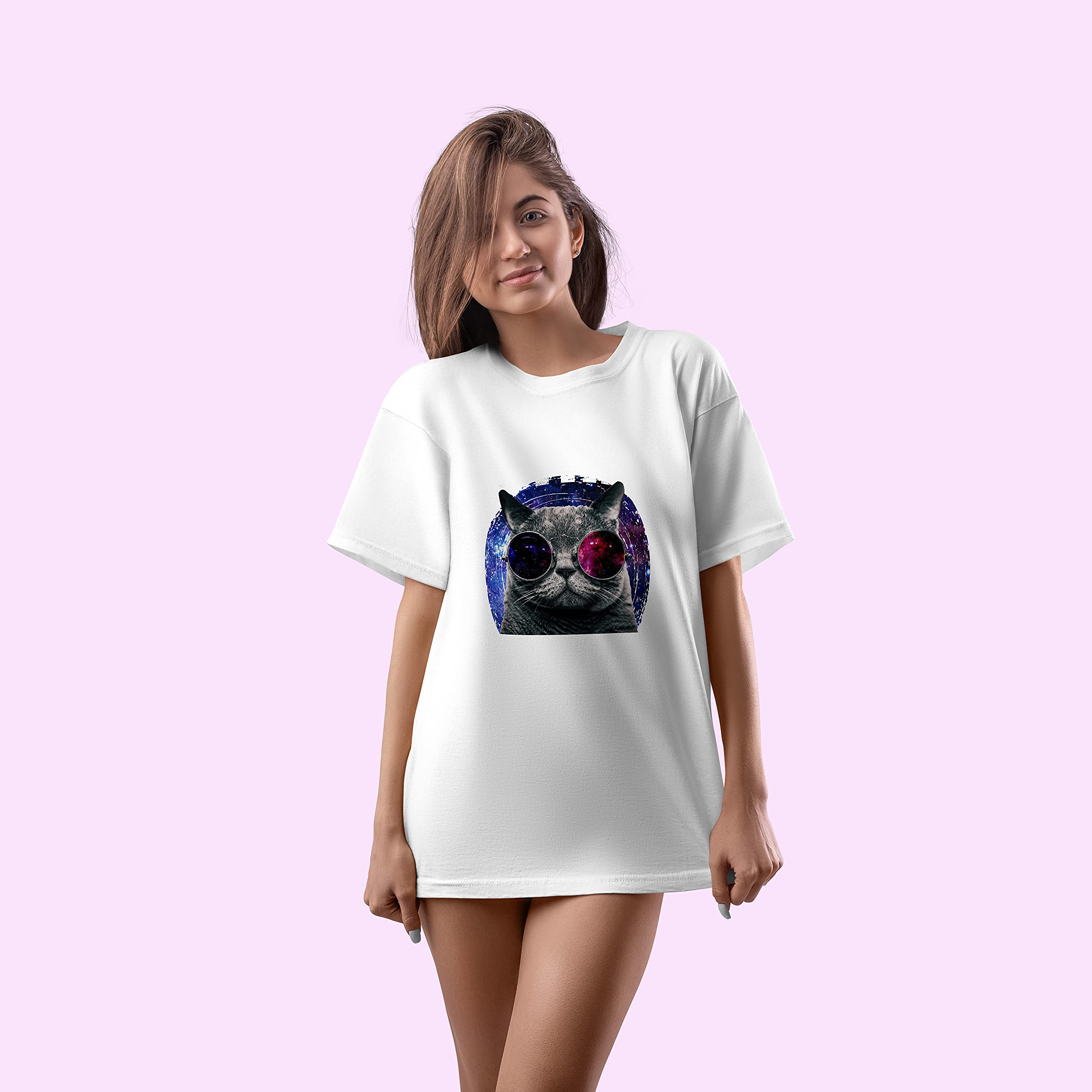 Real Man Cat Daddy T-Shirt - Funny Father's Day Gift for Cat Lovers - Soft Cotton White Tee - Perfect for Casual Wear & Cat-Themed Parties