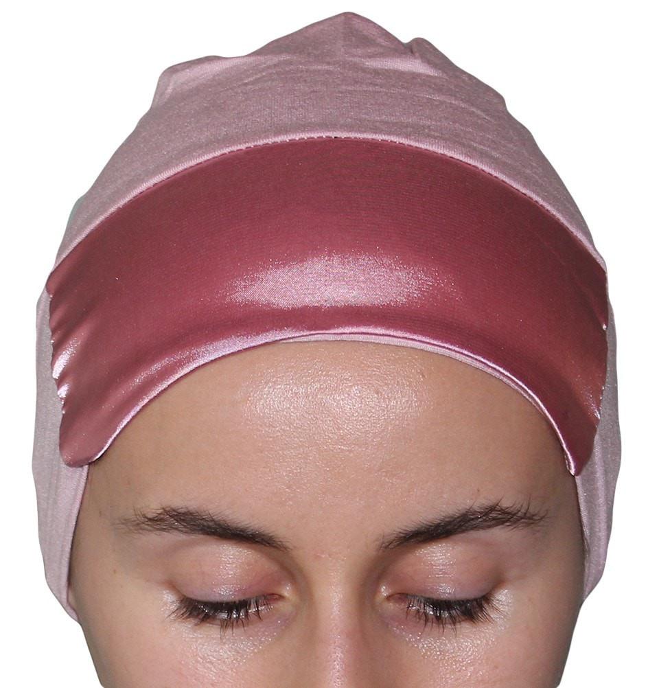 Aker Satin Bonnet Underscarf - Light Pink for Women | Soft Silk-Like Hair Wrap for Sleeping & Protective Styling | Prevents Frizz & Breakage