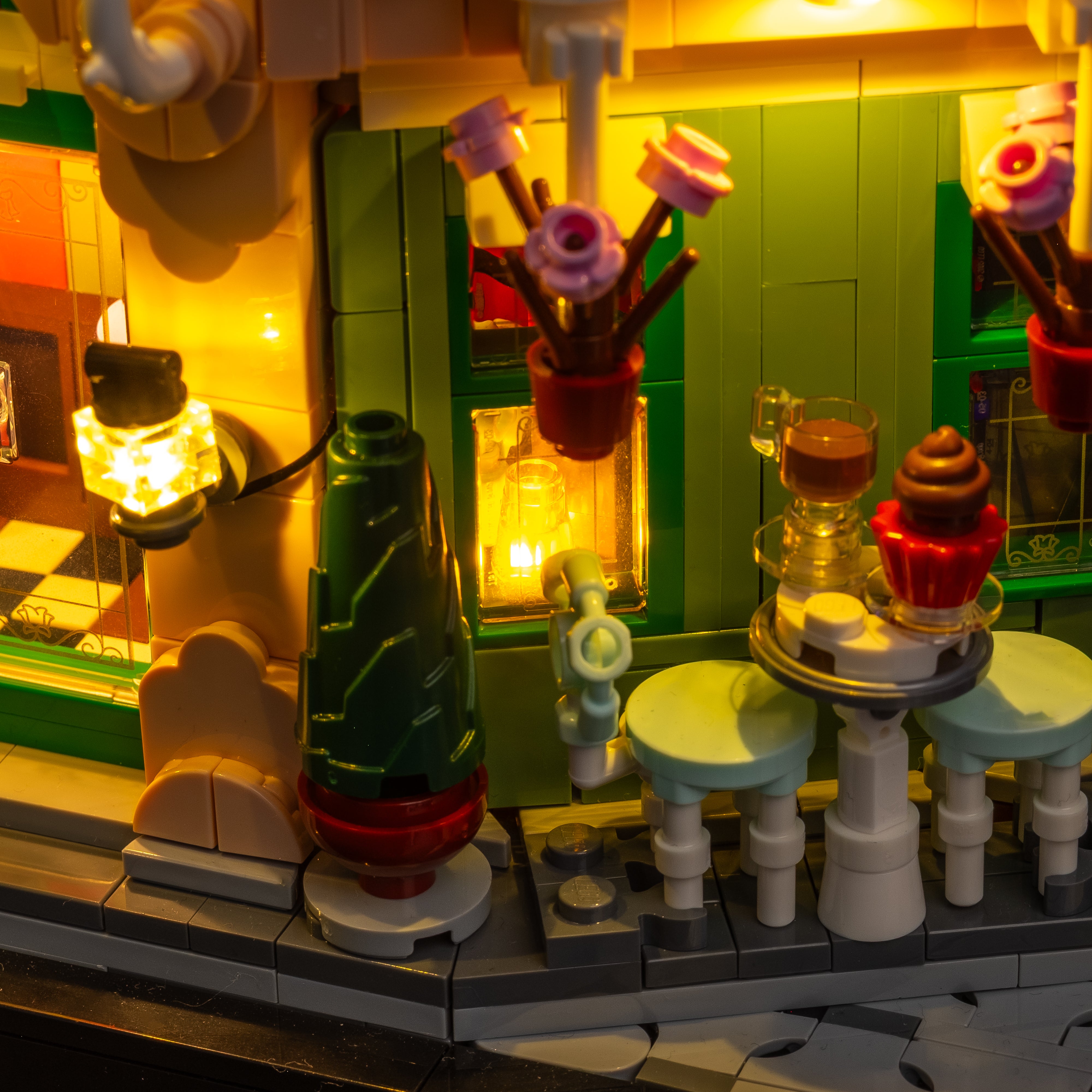 LEGO® French Cafe #10362 Light Kit - DIY Lighting Set for LEGO Buildings | Perfect for Home Display & Nighttime Showcase