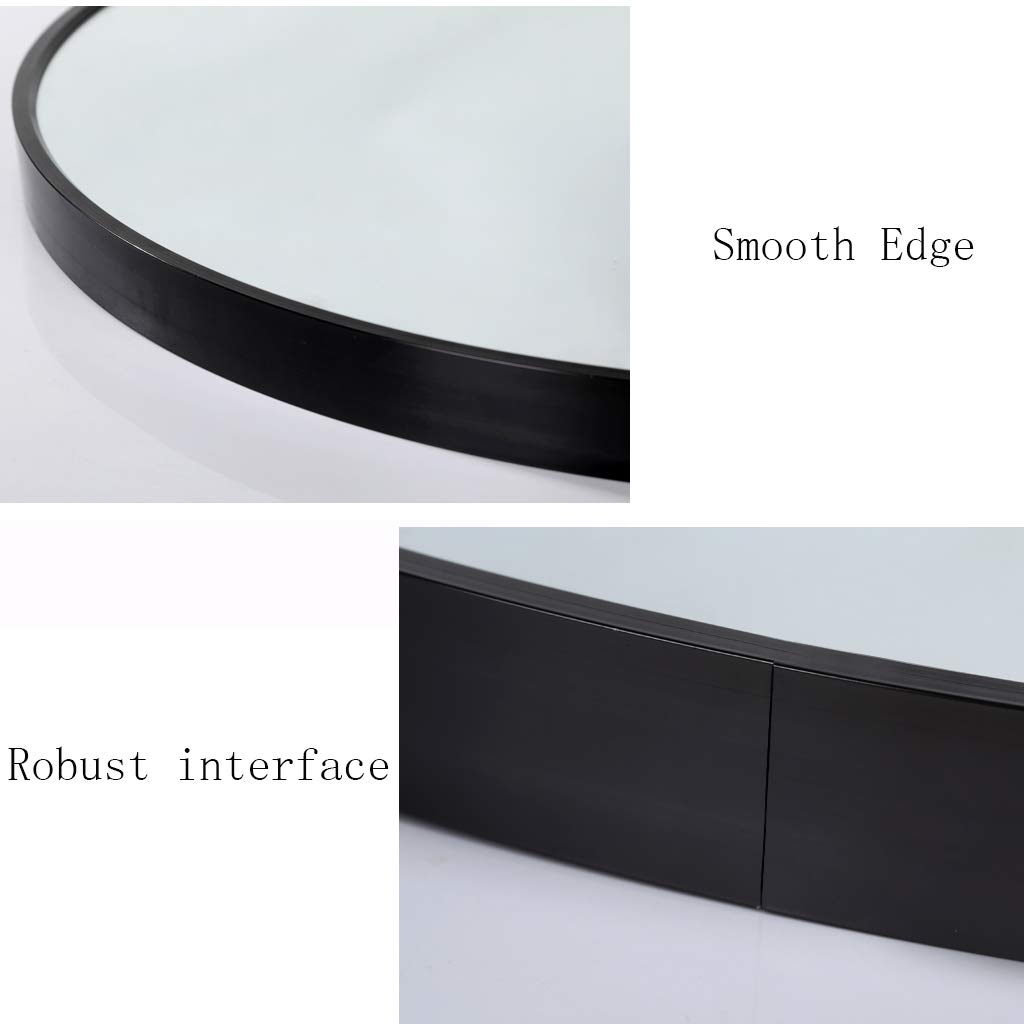 30CM Round Wall Mirror with Metal Frame - Large Vanity Mirror for Bathroom, Living Room & Entryway | Perfect for Shaving, Makeup & Home Decor