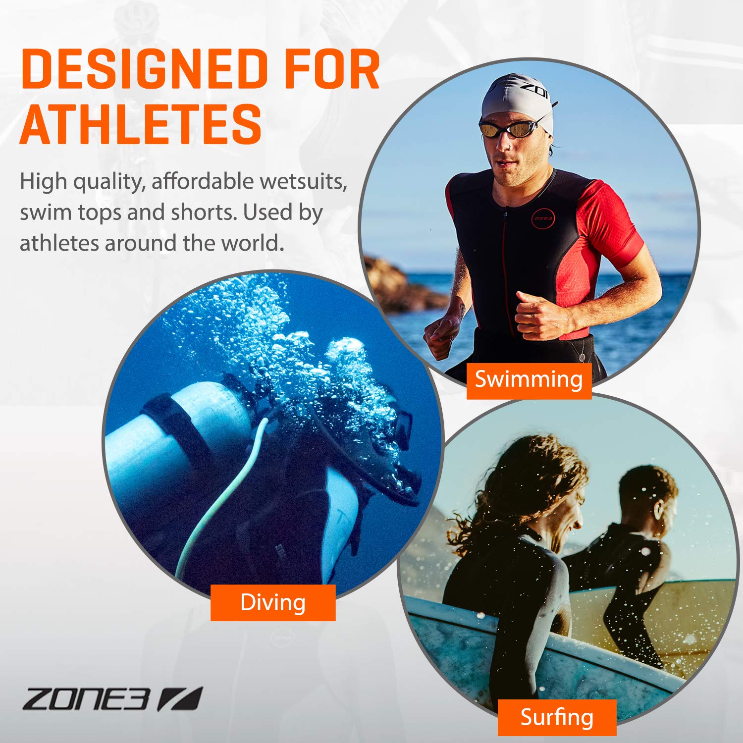 Zone3 Men's Advance Wetsuit - Premium Neoprene Triathlon & Surfing Suit for Swimming, Diving & Water Sports | Cold Water Protection & Enhanced Flexibility