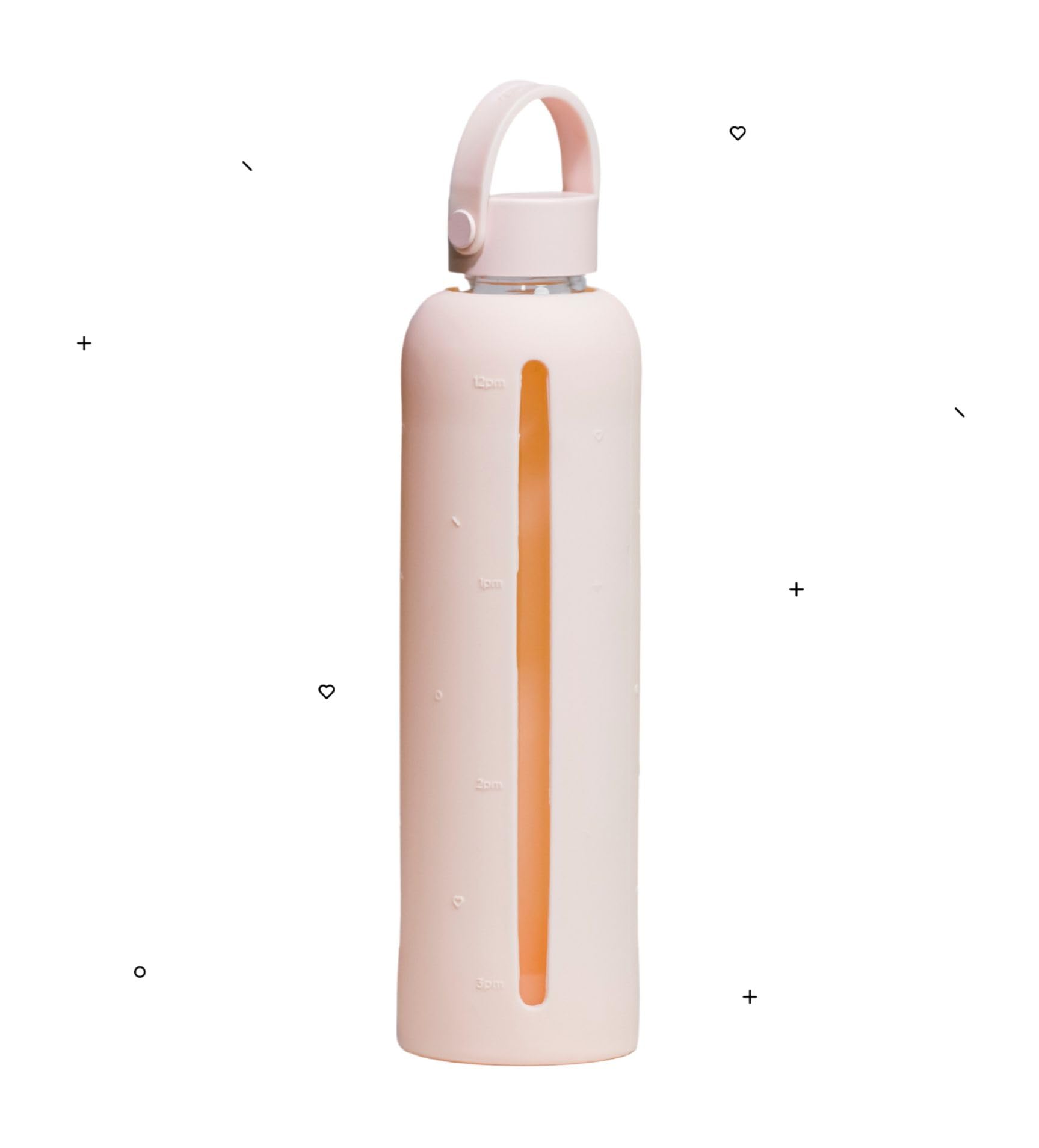 Premium Glass Water Bottle with Silicone Sleeve - BPA Free, Leak Proof, Eco-Friendly Reusable Bottle for Gym, Office, Hiking & Travel