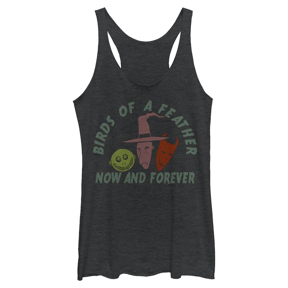Disney Nightmare Before Christmas Women's Tri-Blend Racerback Tank Top - Soft Layering Tee for Casual Wear & Halloween Costumes