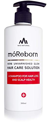 moReborn Hair Growth Shampoo with Biotin & DHT Blockers - Natural Treatment for Hair Loss, Thinning Hair & Hair Fall - Thickens & Strengthens All Hair Types for Men & Women (10.1 fl oz) - Perfect for Daily Use & Scalp Care Routine