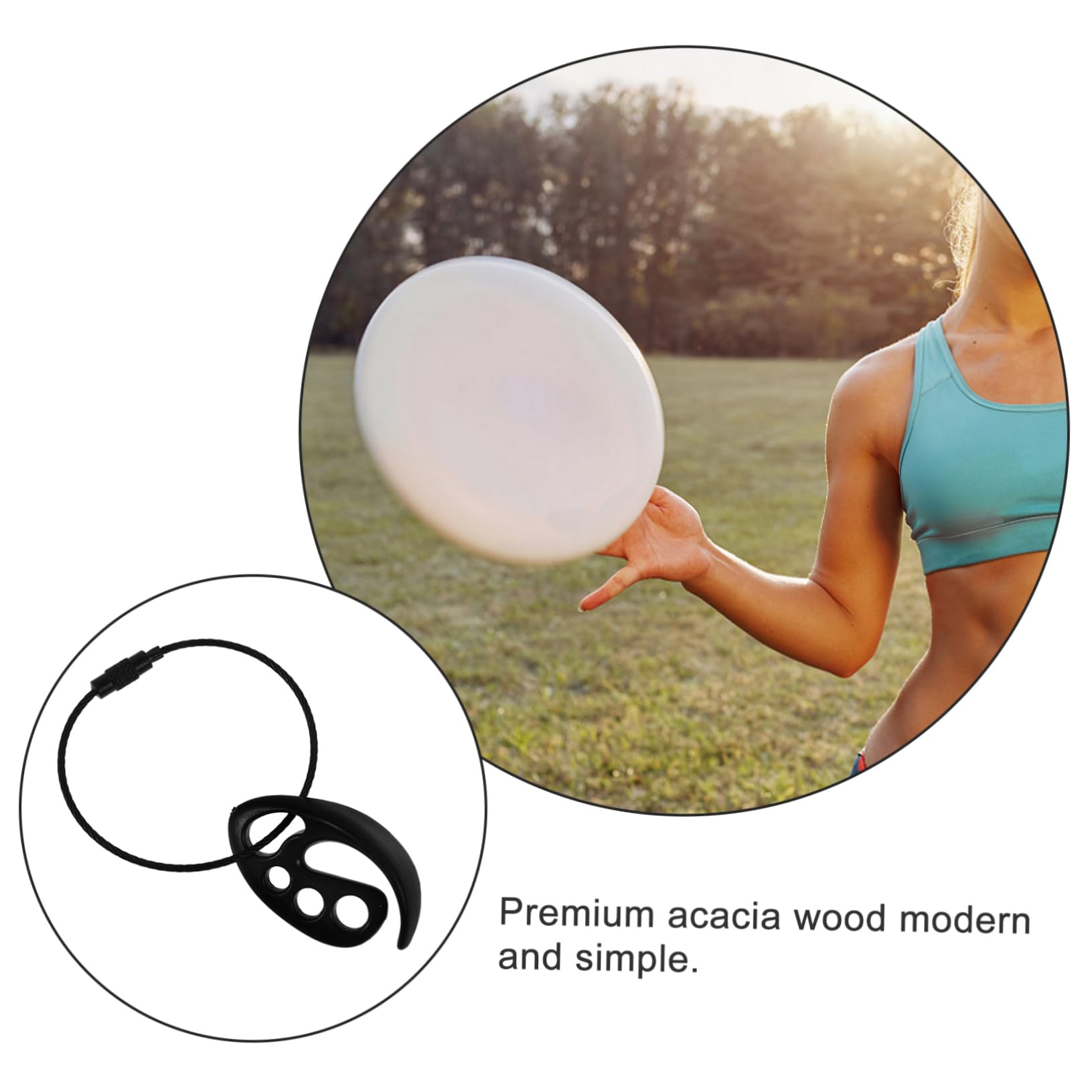 2pcs Flying Disc Holder Clips - Compact & Portable Disc Golf Carrier for Easy Storage & Transport - Perfect for Outdoor Sports, Travel & Backyard Games