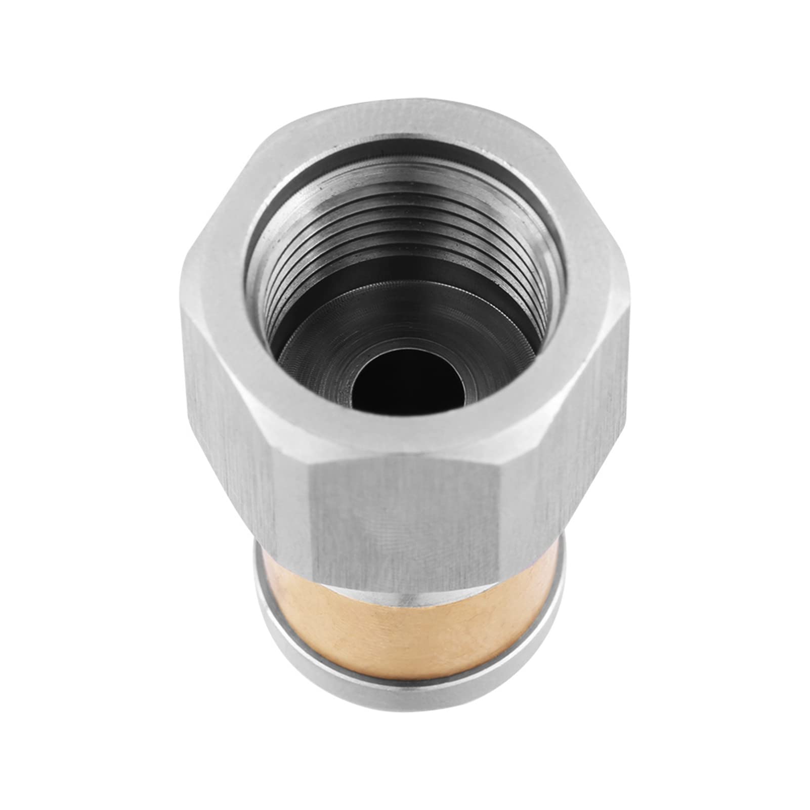 Stainless Steel Pressure Sewer Cleaning Nozzle - 3/8BSP Female SS304 Rotary Drain Pipe Washing Tool for Gardening, Car Washing & High-Pressure Cleaning | Heavy-Duty Plumbing & Outdoor Cleaning Accessory