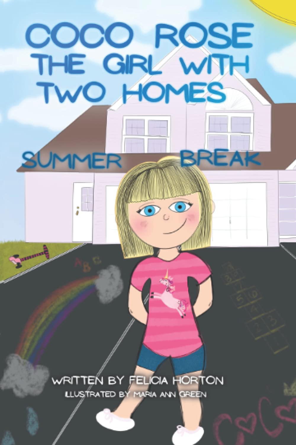 Coco Rose a Girl with Two Homes: Summer Break - Bilingual Children's Book About Divorce & Family - Perfect for Co-Parenting, Blended Families & Kids Adjusting to New Homes