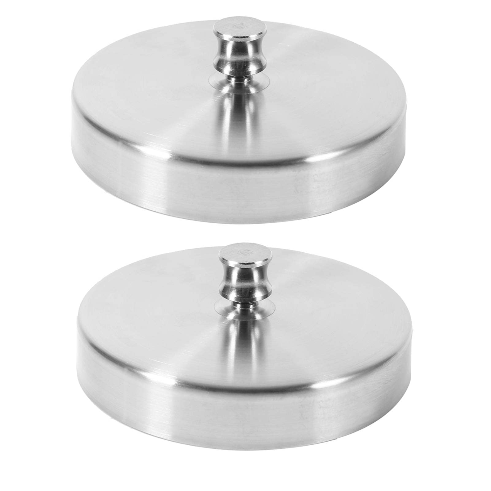2Pcs Stainless Steel Hamburger Press Mold - Heavy Duty Burger Patty Maker for Stuffed Beef, Chicken & Veggie Burgers - Perfect for BBQ, Grilling & Home Kitchen Use