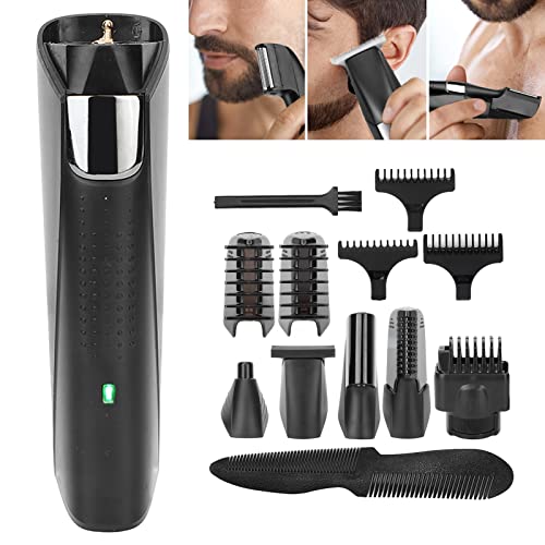 Professional 4-in-1 Rechargeable Hair Clipper for Men - Electric Beard Trimmer, Nose & Ear Hair Trimmer, Precision Hair Cutting Kit | Perfect for Home Grooming, Travel & Barber Use