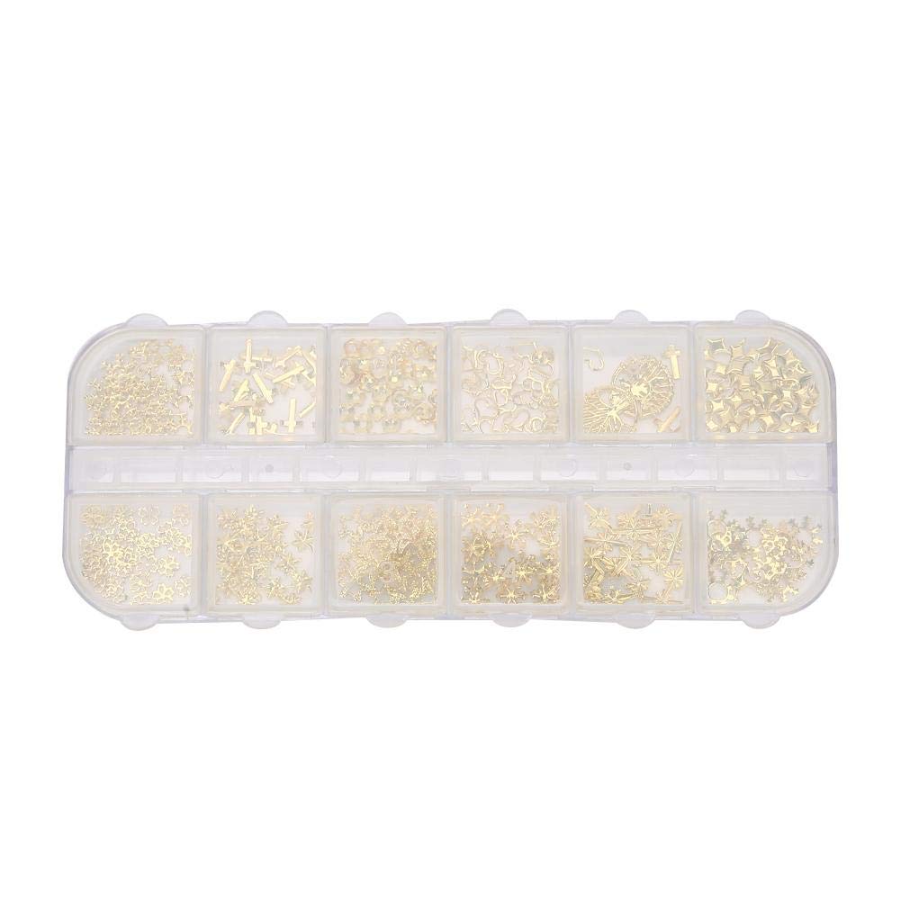 Shiny Alloy Nail Art Decorations - DIY Manicure Accessories Kit for Nail Art, Salon & Home Use - Exquisite Nail Ornaments for Professional & At-Home Manicures