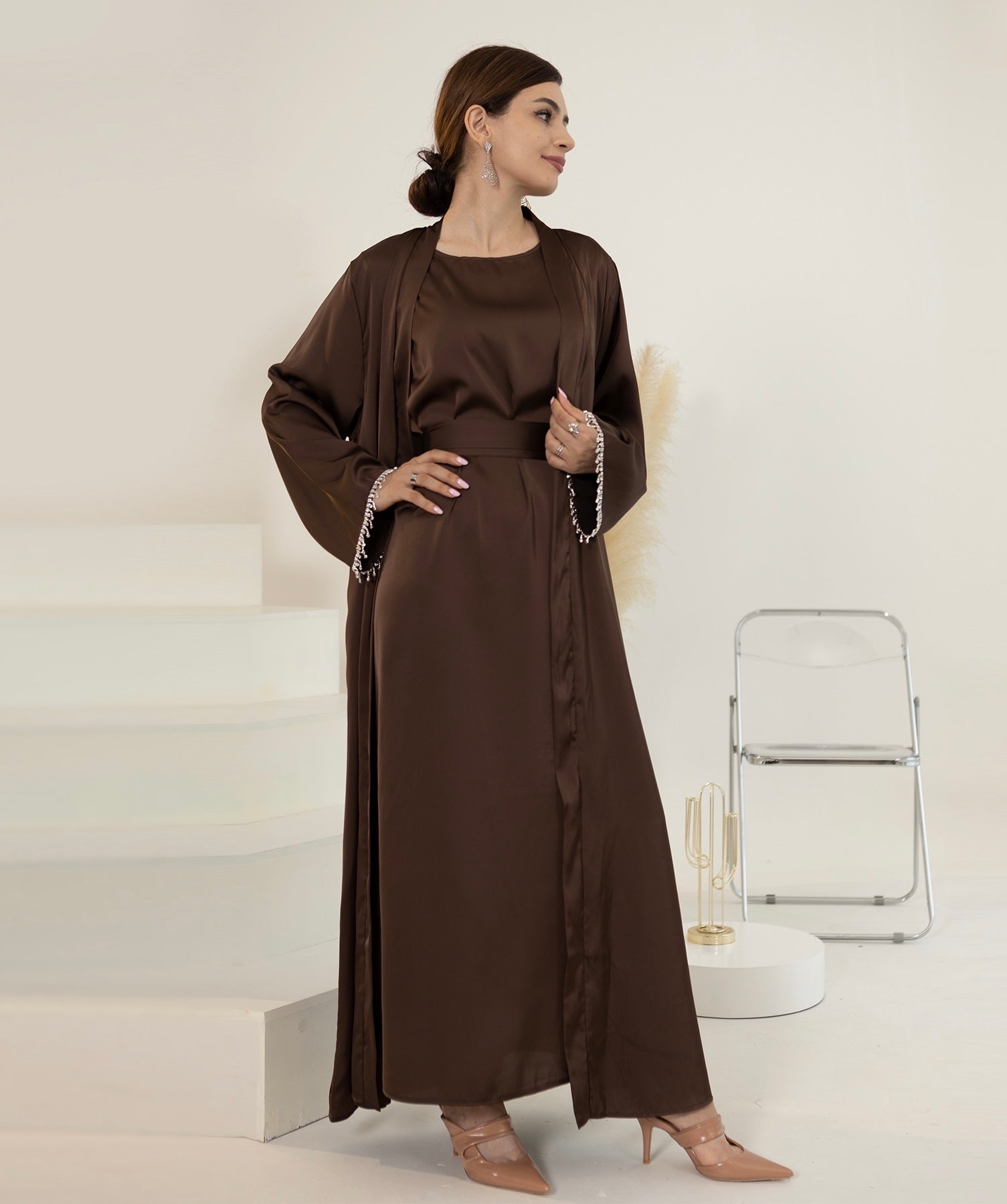 Lola 3-Piece Set - Chocolate Brown Women's Loungewear for Comfort & Relaxation at Home