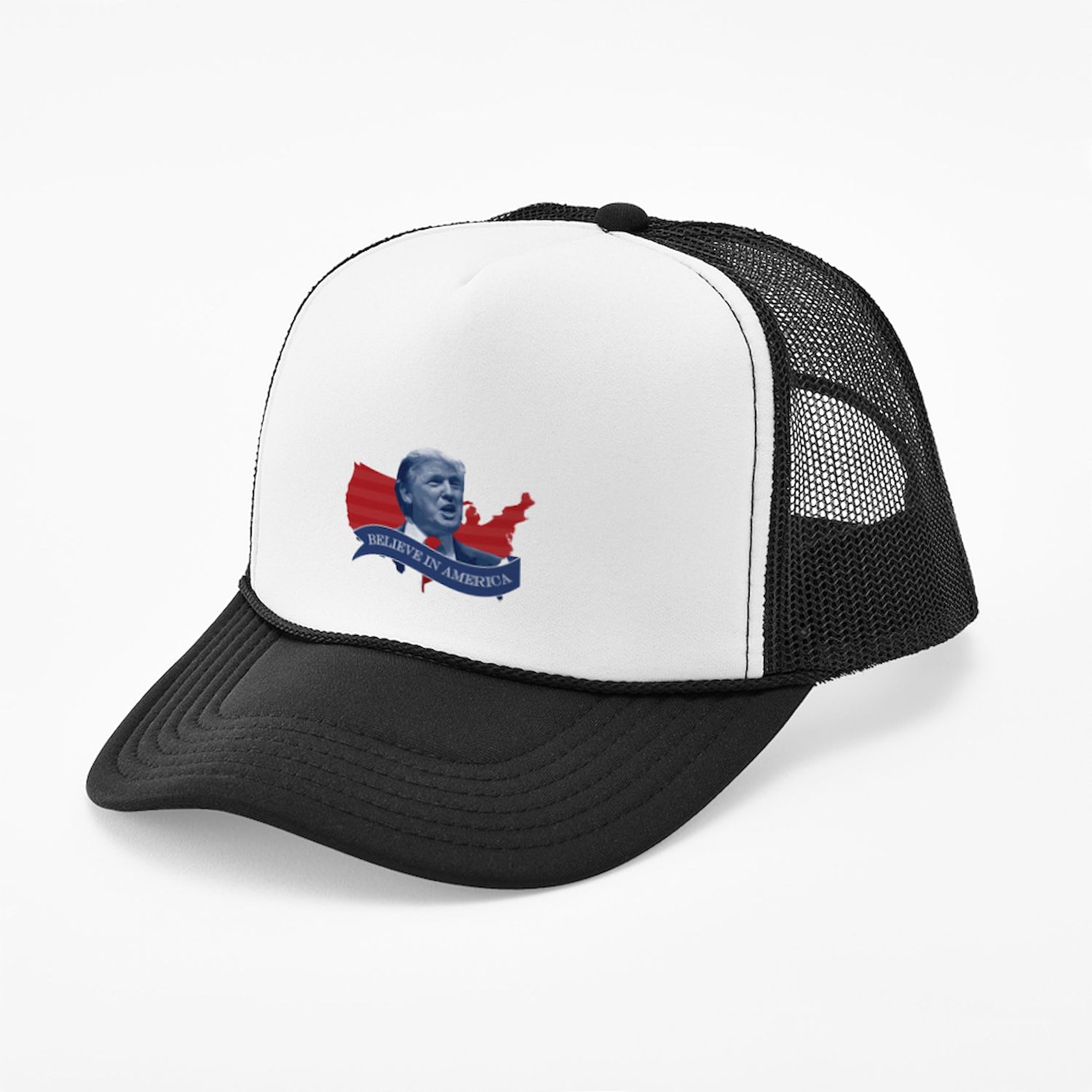 Donald Trump 'Believe in America' Adjustable Snapback Trucker Hat - Patriotic Political Cap for Supporters & Campaign Events
