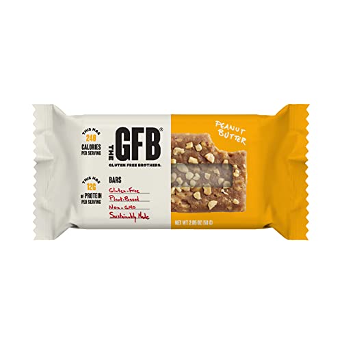 **Gluten Free Peanut Butter Protein Bars - Non GMO, Vegan, Soy & Dairy Free - Plant Based Snack Bars, 2.05 Oz (12 Pack) - Perfect for On-the-Go, Workouts & Healthy Snacking**