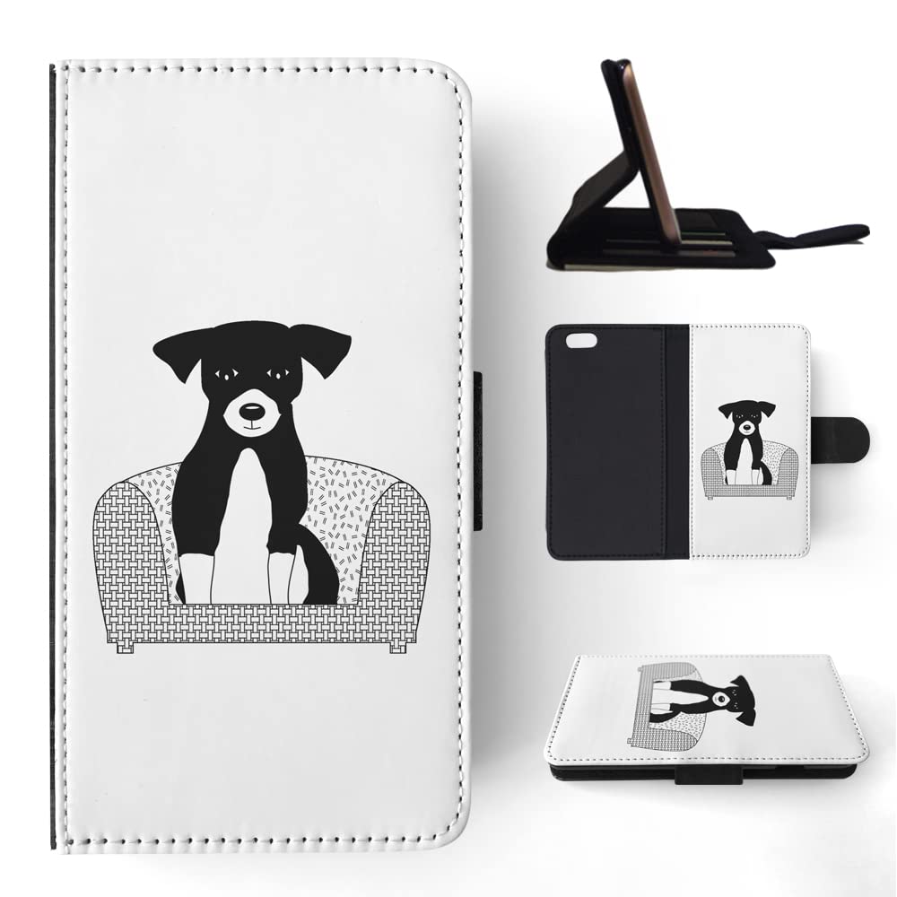 Jack Russell Terrier Dog Design Flip Wallet Phone Case for Apple iPhone 6/6S - Stylish Protective Cover with Card Slots for Daily Use & Travel