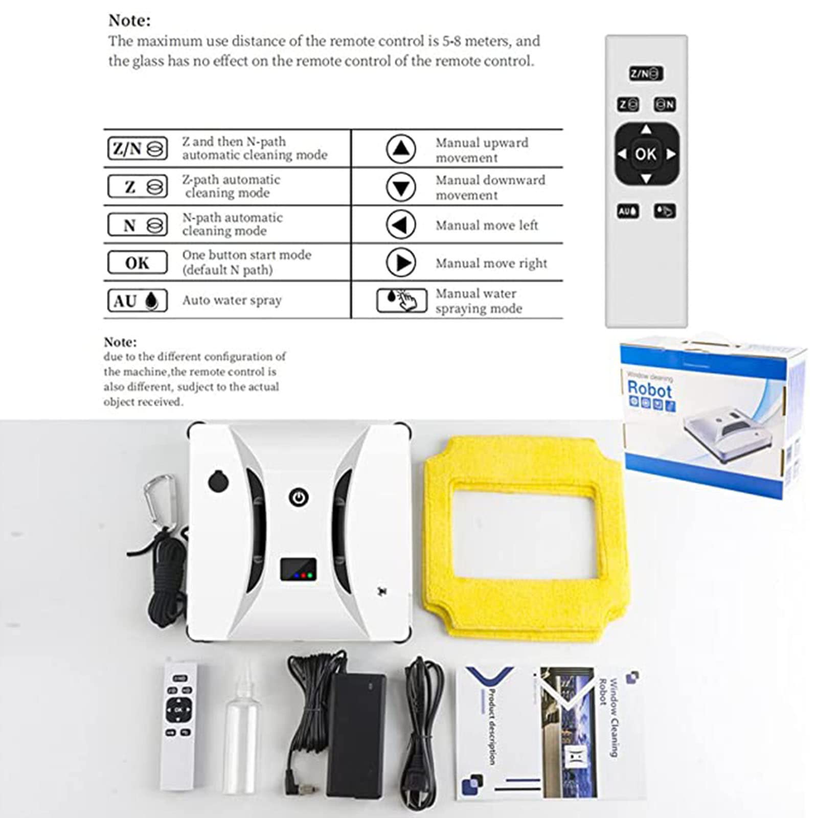 Automatic Window Cleaning Robot - Electric Glass Cleaner with Remote Control & Strong Vacuum Adsorption | Smart Home Cleaning Device for High-Rise Windows & Skylights