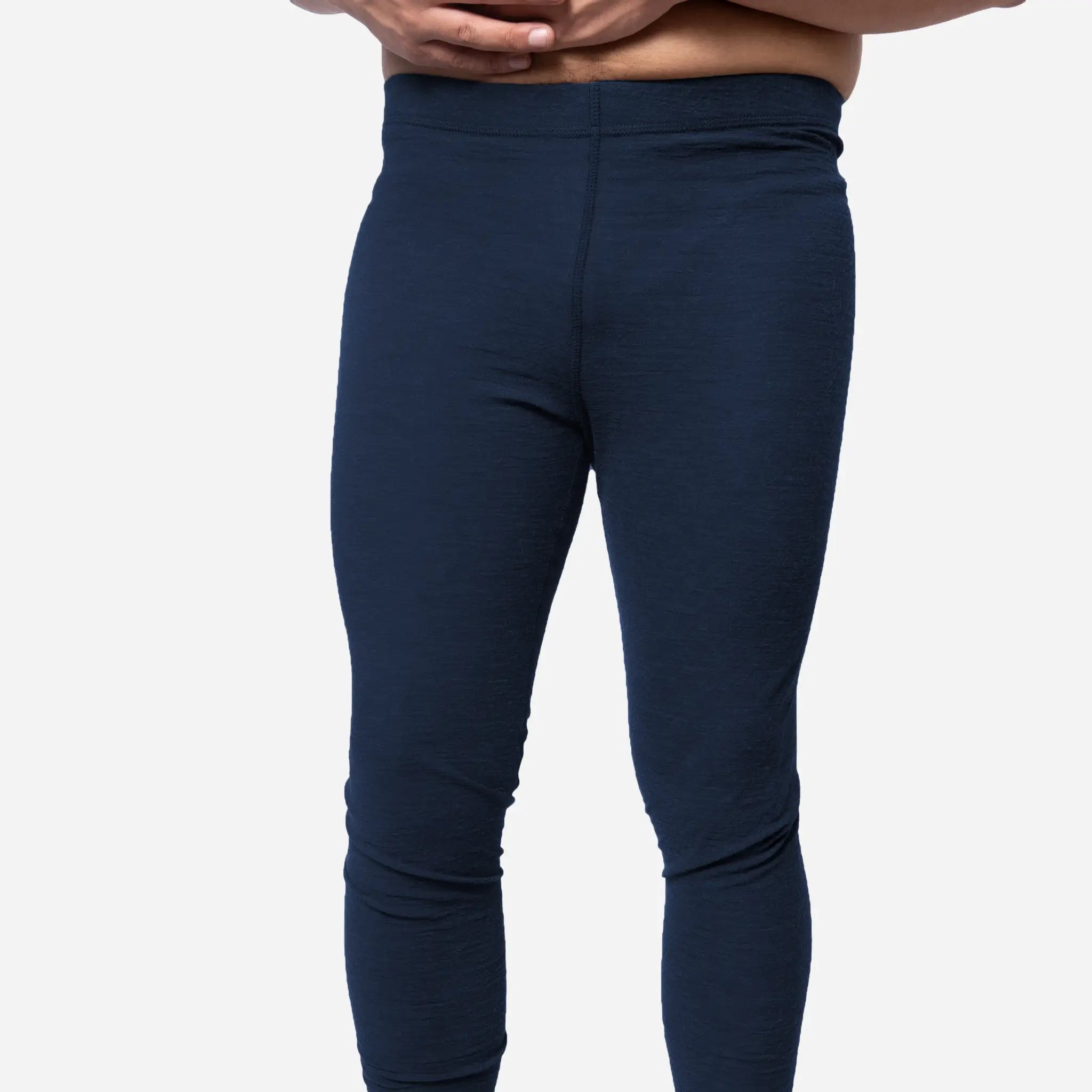 Ultralight Men's Alpaca Wool Leggings - 160 GSM Warm Thermal Base Layer for Hiking, Skiing & Winter Outdoor Activities