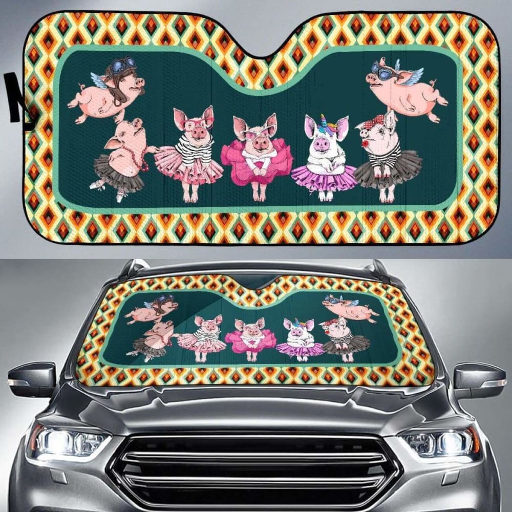Car Windshield Sun Shade for Pig 11 102507 - UV Protection & Heat Blocking for Parking & Outdoor Use