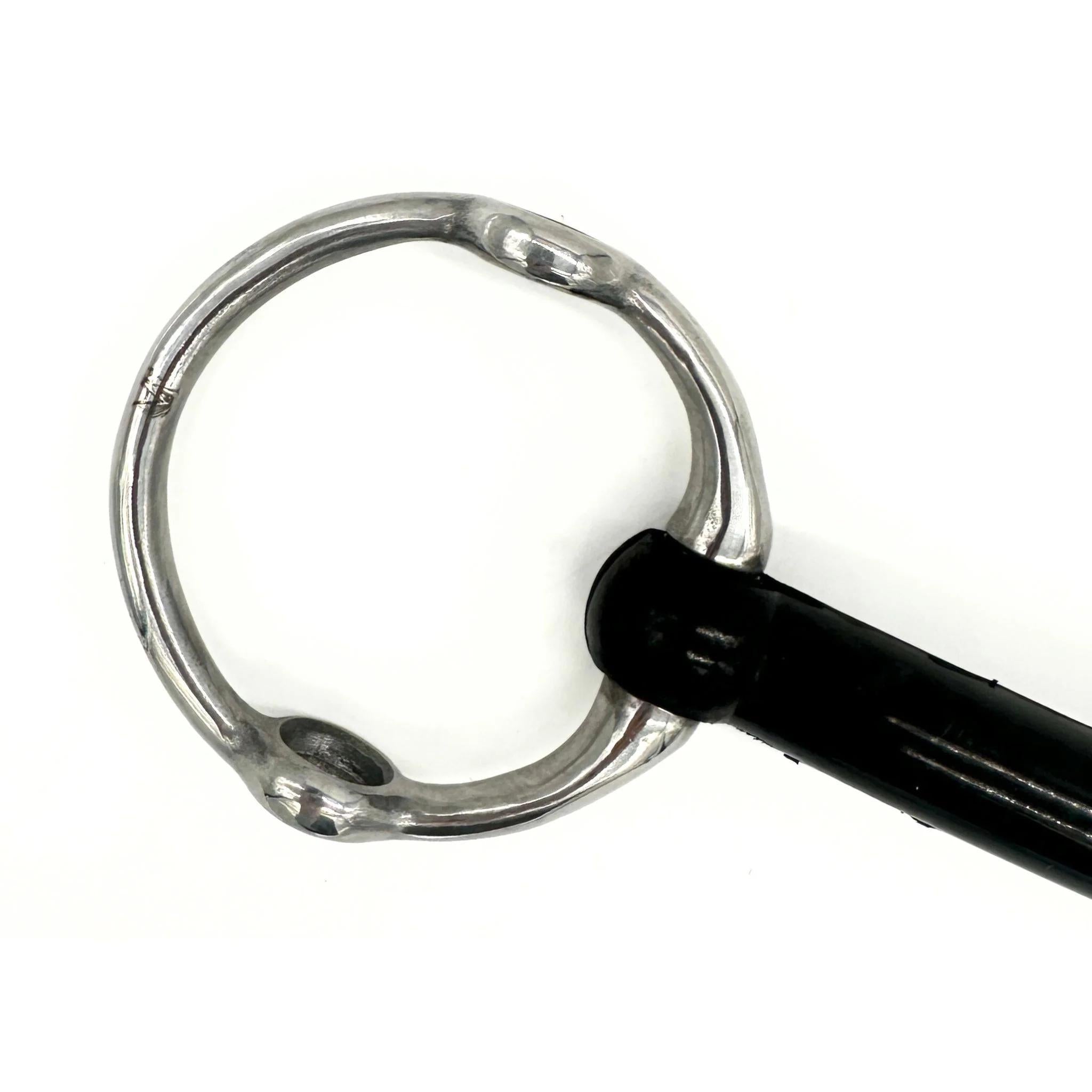 Jake Adams Hard Rubber Mullen Fixed Gag Bit for Horse Training - Durable Equestrian Bit for Western & English Riding, Comfortable Mouthpiece for Better Control