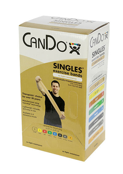 CanDo Pre-Cut Exercise Bands for Strength Training, Physical Therapy, and Home Workouts – Latex Resistance Bands for Fitness, Rehabilitation, and Stretching