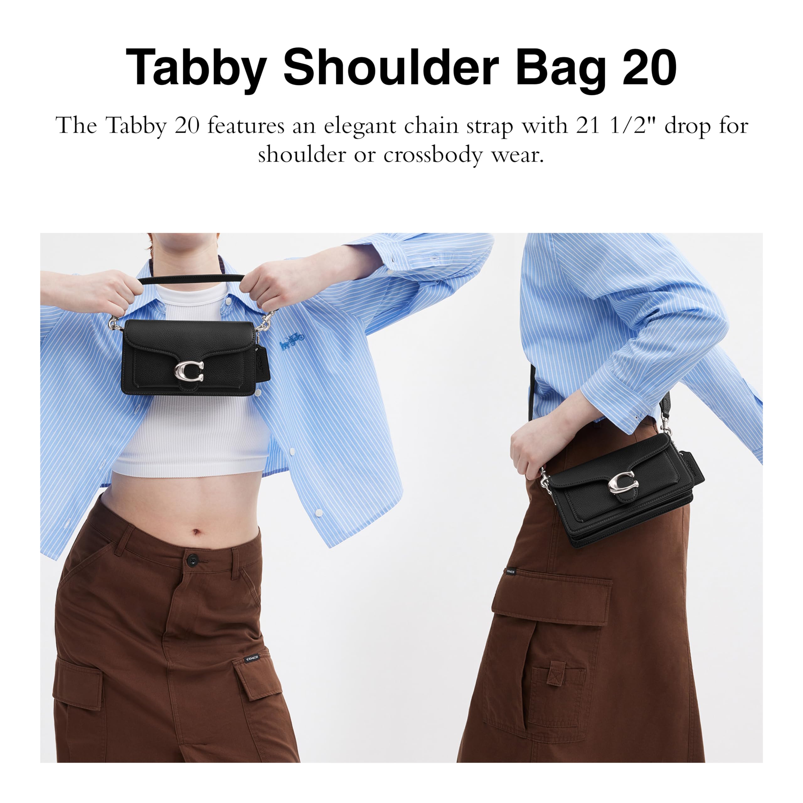 Coach Tabby 20 Shoulder Bag for Women - Stylish Crossbody Purse with Adjustable Strap, Perfect for Work, Travel & Everyday Use