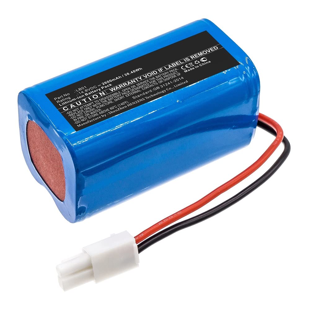 Synergy Digital Replacement Vacuum Cleaner Battery - Li-ion 14.8V 2600mAh Compatible with Donkey LB01 Model | Perfect for Home Cleaning, Car Detailing & Pet Hair Removal