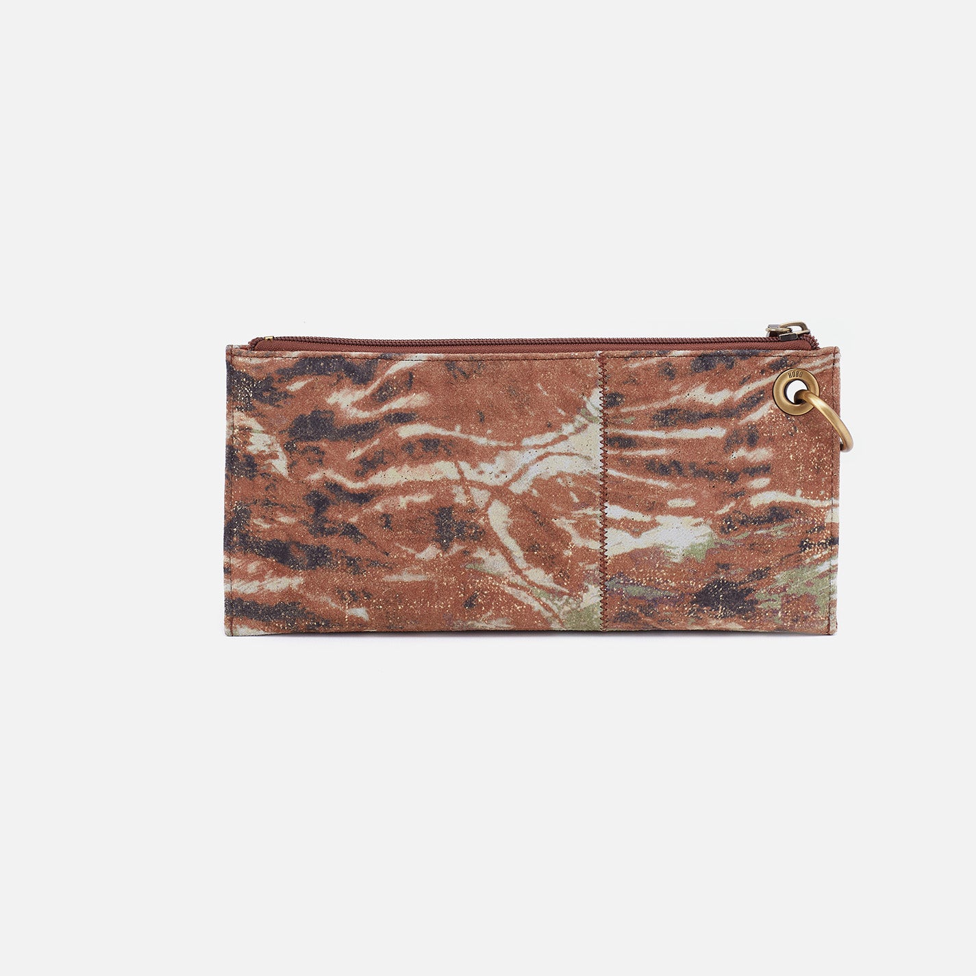 Vida Printed Leather Wristlet - Coastal Canyon Design | Stylish & Compact Wallet for Women | Perfect for Travel, Shopping & Everyday Use