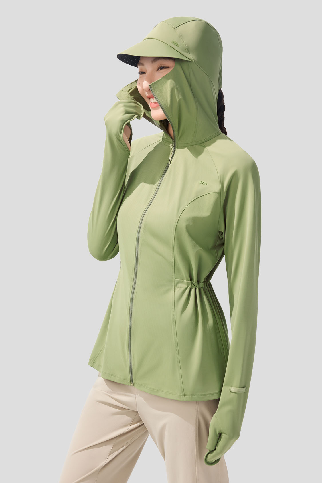 Women's Waist-Cinching Full Protection Sun Jacket UPF 50+ with UPF 2000+ Protection - AL823 for Outdoor Activities, Beach & Summer Fashion