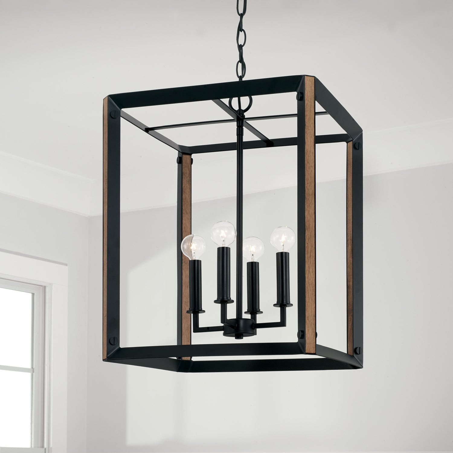 Capital Lighting Four Light Foyer Pendant - Modern Entryway Chandelier for Hallway, Staircase & Dining Room Decor