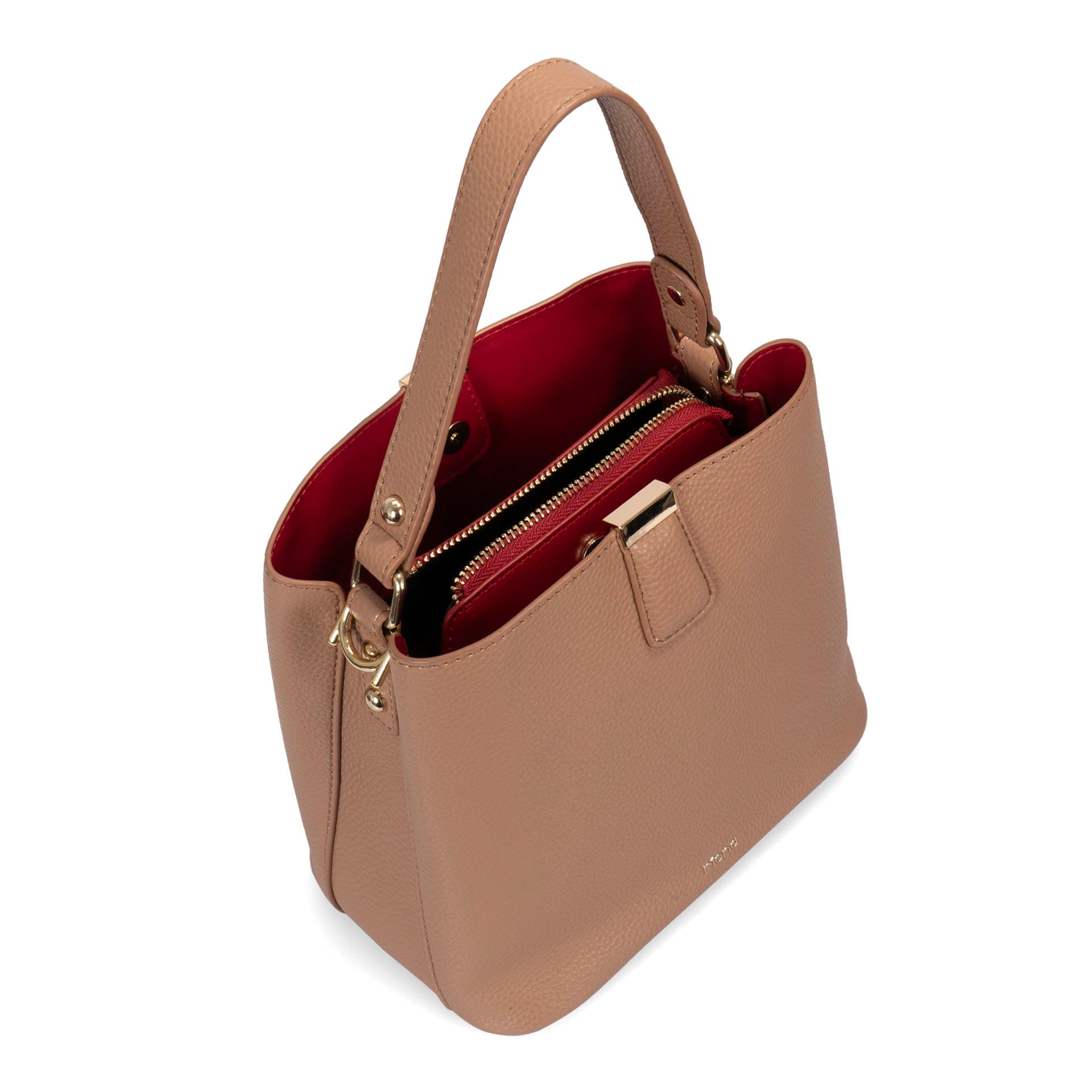 Riona Janis RFID Blocking Pebbled Leather Bucket Bag for Women - Stylish Crossbody Purse for Travel, Shopping & Everyday Use