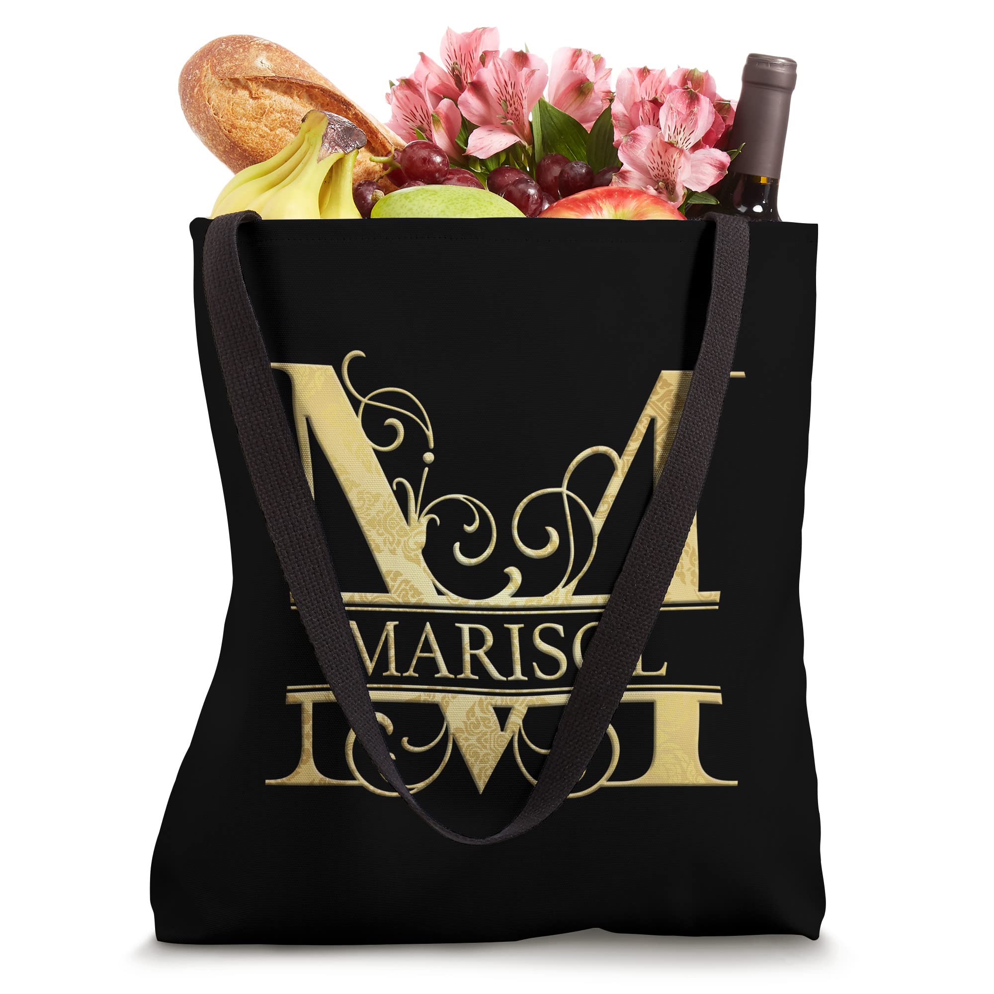 Marisol Personalized Name Tote Bag - Customized Canvas Shopper for Women - Perfect for Work, Gym, Beach & Everyday Use