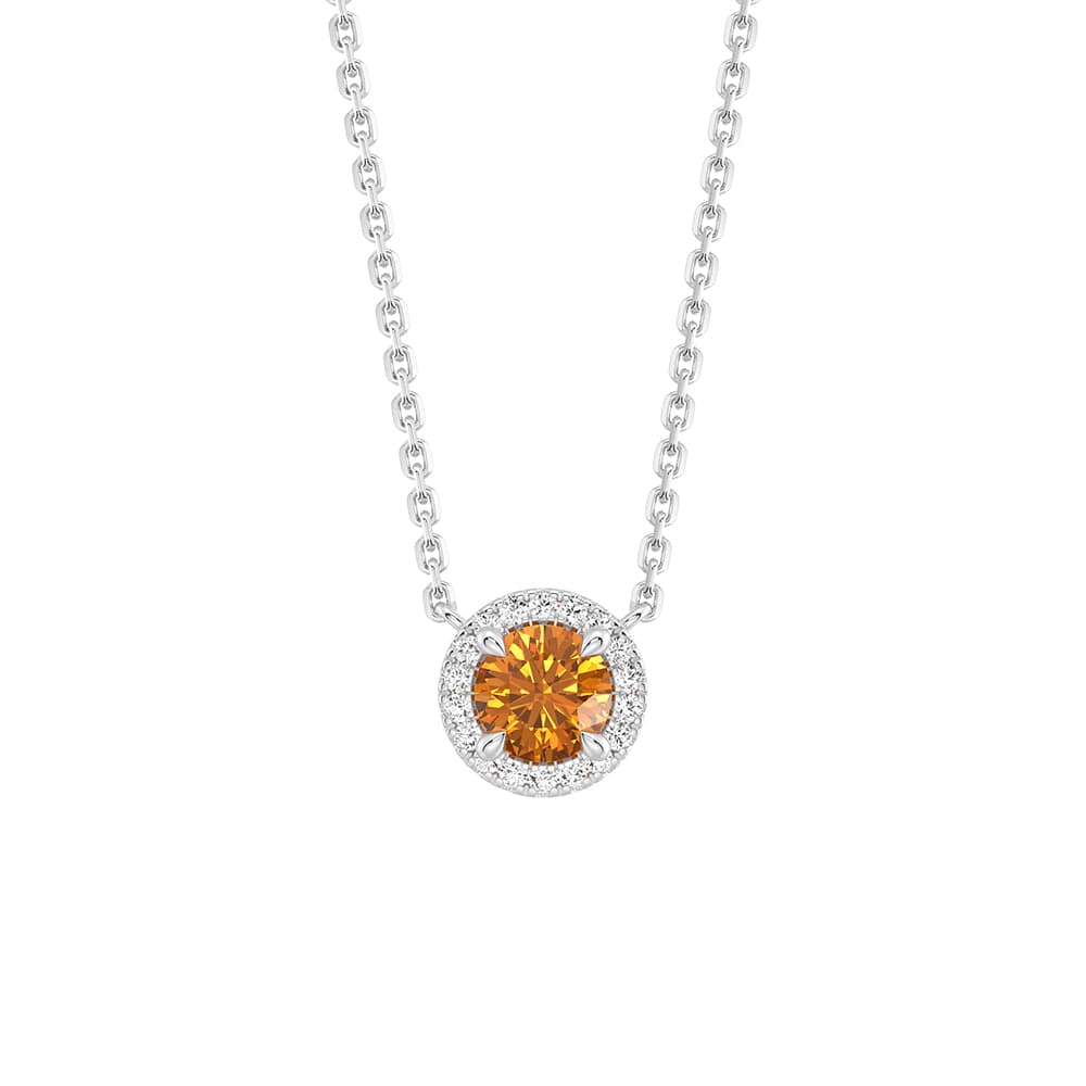 Eternal Halo Personalized Birthstone Necklace - Custom Name & Birth Month Jewelry Gift for Women, Mom, Wife | Perfect for Birthday, Anniversary, Mother's Day & Special Occasions