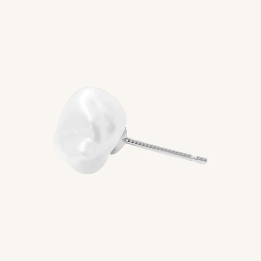 Keshi Pearl Stud Earrings - Natural Stone of Potential & Growth | Perfect for Everyday Wear, Gifts & Special Occasions