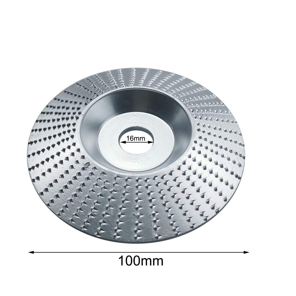 100mm Carbide Wood Sanding Carving Shaping Disc for Angle Grinder | Durable Grinding Wheel for Woodworking & DIY Projects | Perfect for Furniture Making, Crafting & Home Improvement (Ships from USA)