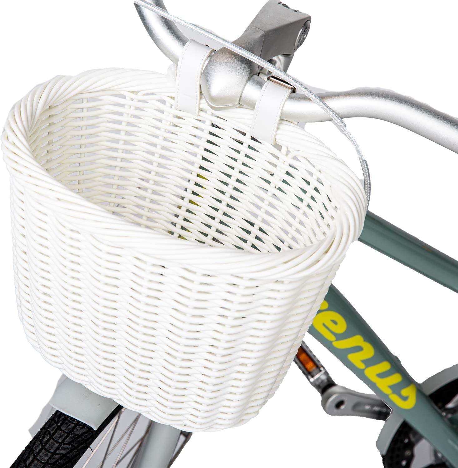 ZUKKA Waterproof Woven Bike Basket for Adults & Kids - Durable Handlebar Storage Basket for Bicycles in Multiple Colors - Perfect for Commuting, Shopping & Picnics