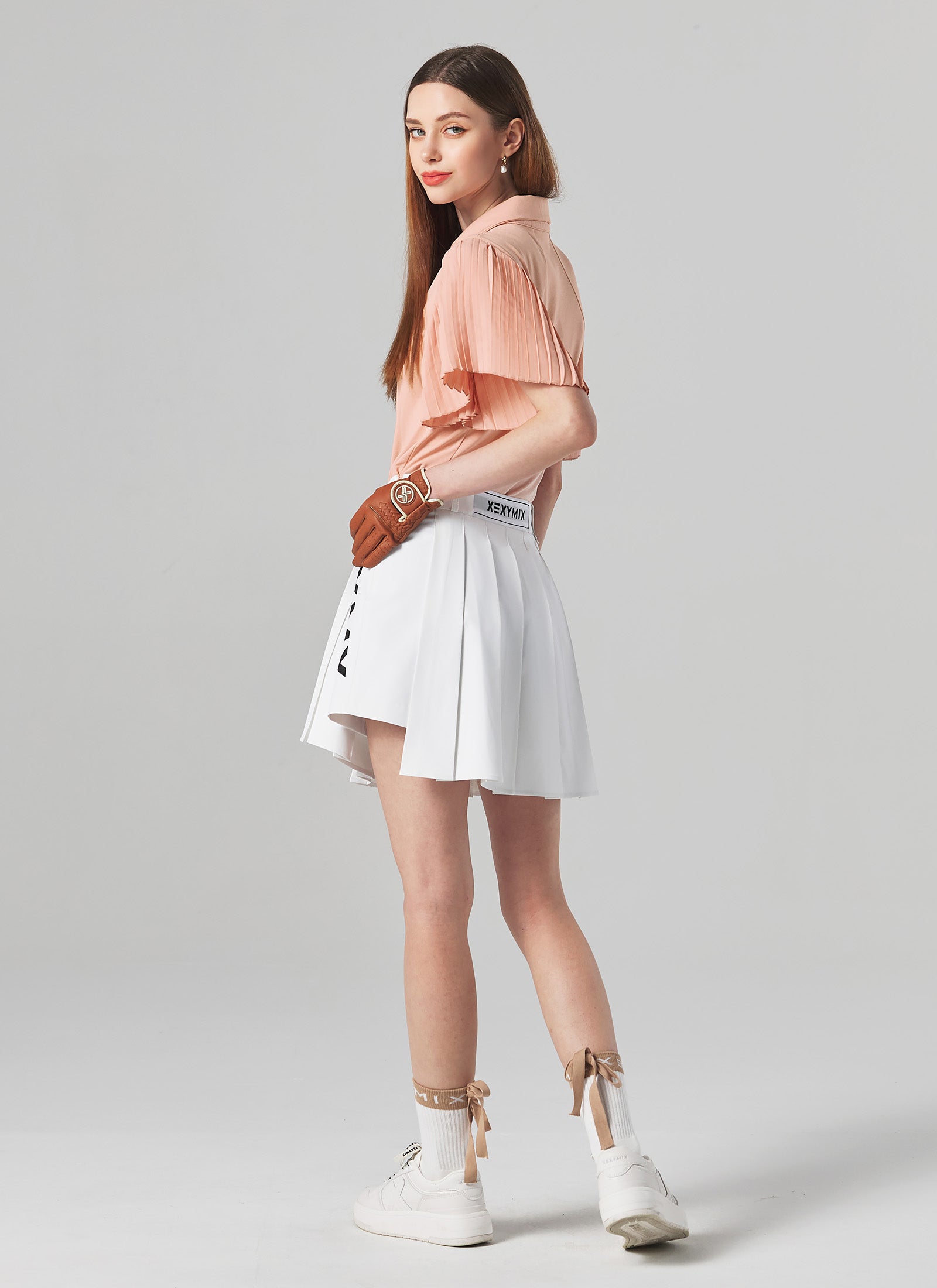 XXMX Pleated Culottes Skirt for Women - High Waisted Flowy Palazzo Pants Skirt - Office Wear, Casual Outfits & Summer Fashion