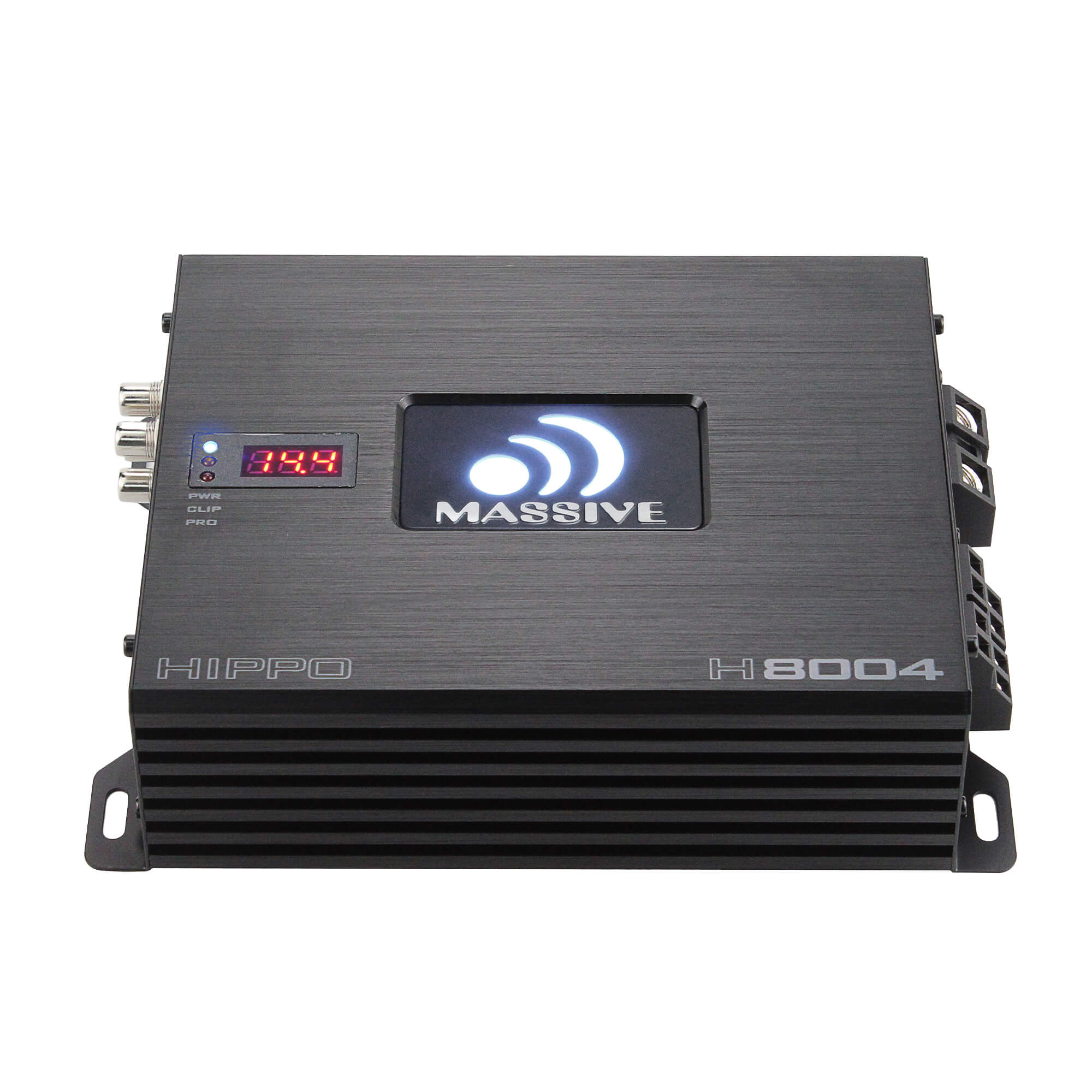 H8004 4-Channel Car Amplifier - 125 Watts RMS x 4 @ 4 Ohm - High Power Audio Amp for Car Stereo System, Home Theater, and Marine Boats