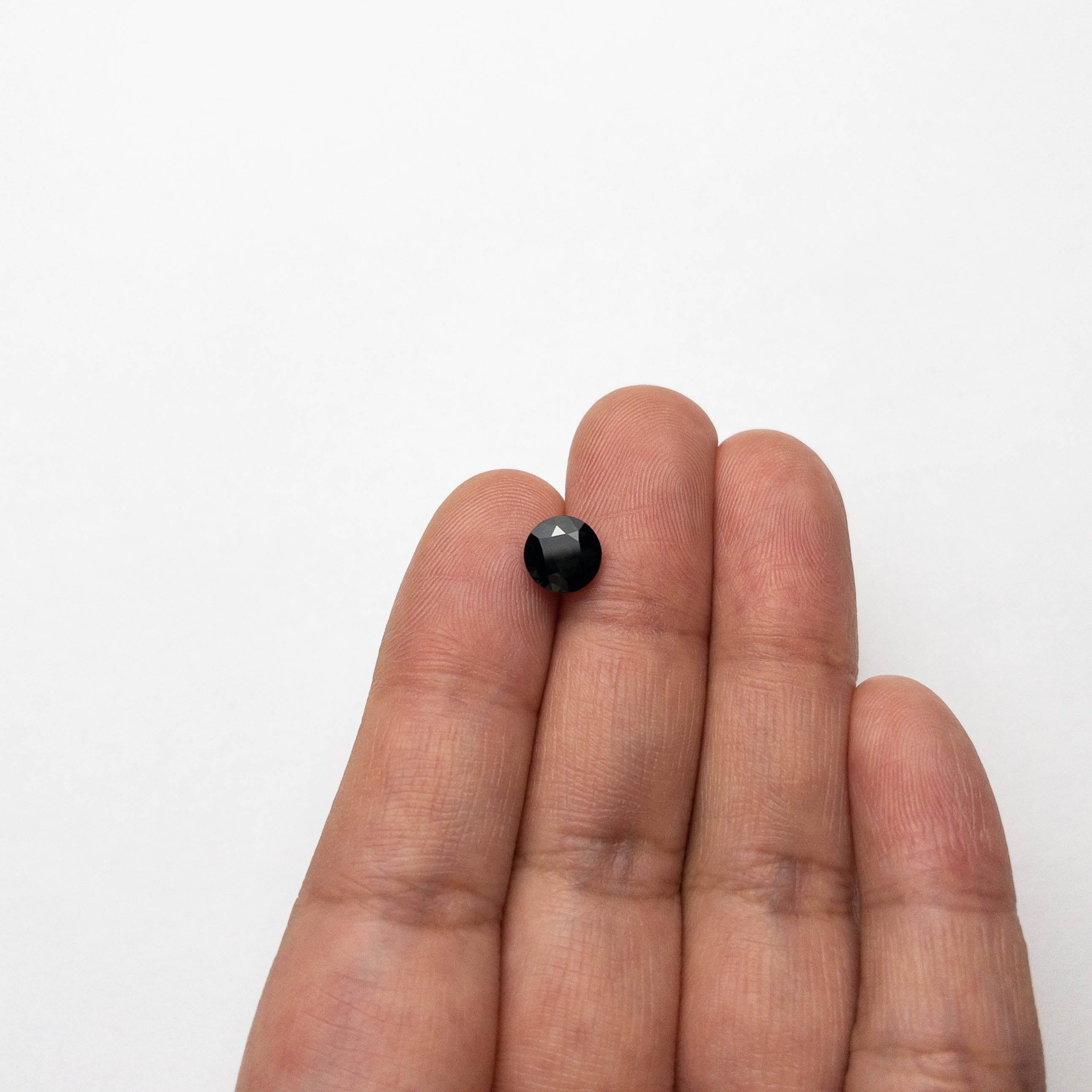 1.84ct Round Brilliant Blue Sapphire Gemstone - 7.05x6.99x4.76mm Natural Loose Stone for Jewelry Making (20959) - Perfect for Engagement Rings, Necklaces & Earrings