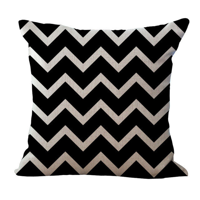 Stylish Black and White Abstract Pillow Cases - Soft & Breathable Bedding for Home Decor, Living Room, Bedroom - Perfect for Modern & Minimalist Interiors