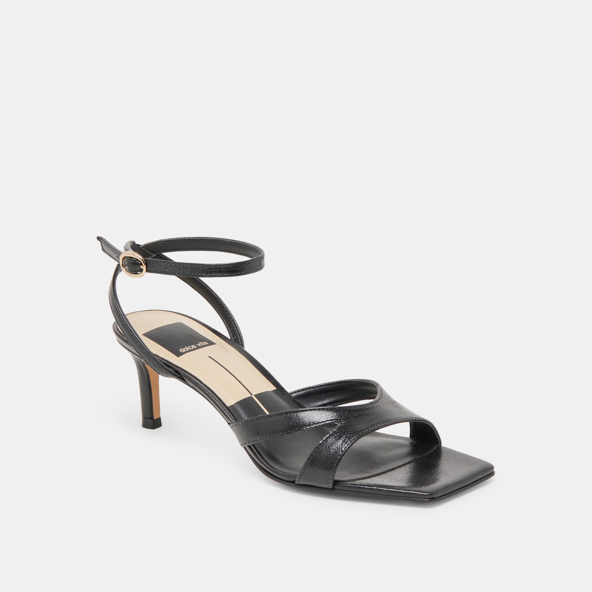 BECKI Women's High Heels - Midnight Crinkle Patent Leather Pumps for Party, Evening & Formal Events - Stylish & Comfortable Dress Shoes
