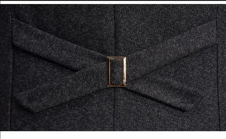 Big Business Tweed 3 Piece Suit for Men - Premium Wool Blend Formal Office Attire - Perfect for Business Meetings, Weddings & Professional Events